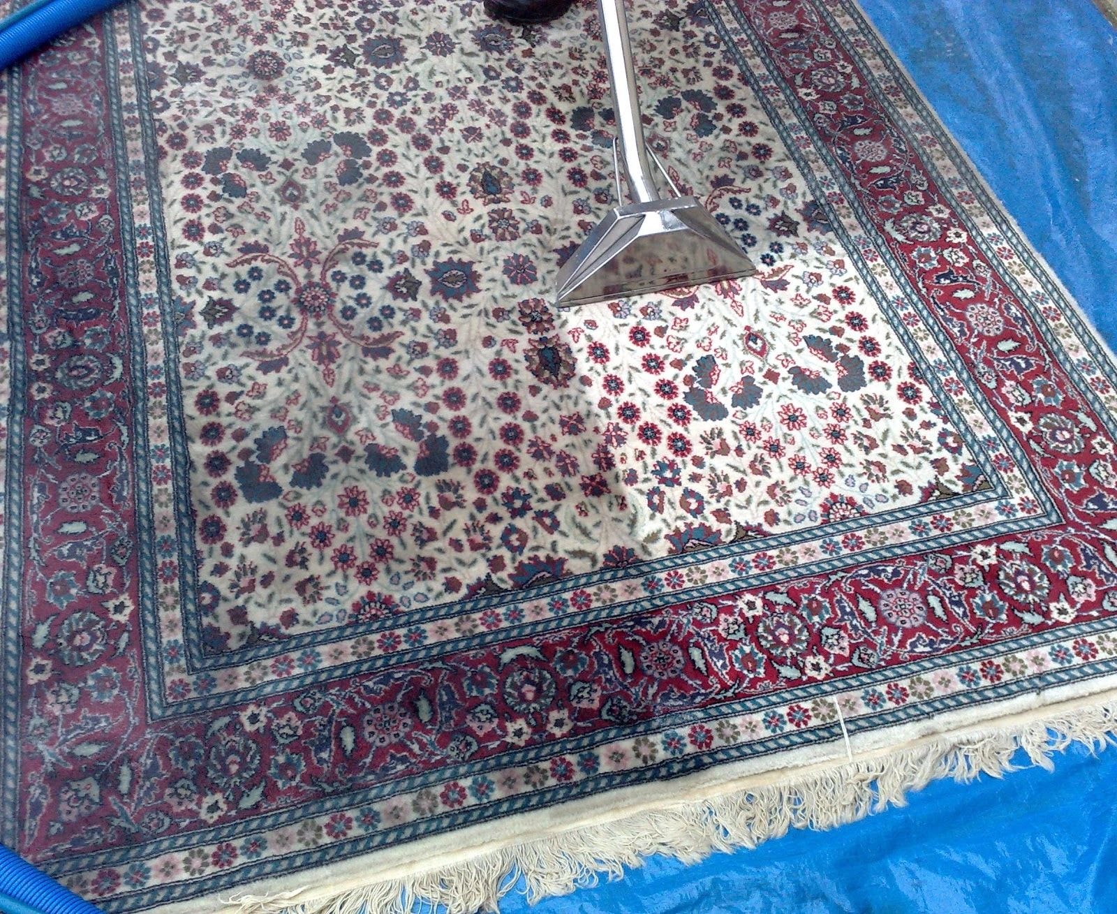 Carpet before professional cleaning